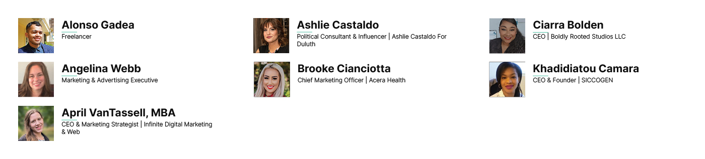 Website Influencer Awardees